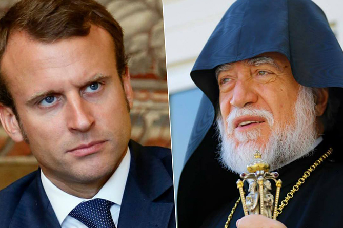 Католикос Арам I поблагодарил Эммануэля Макрона