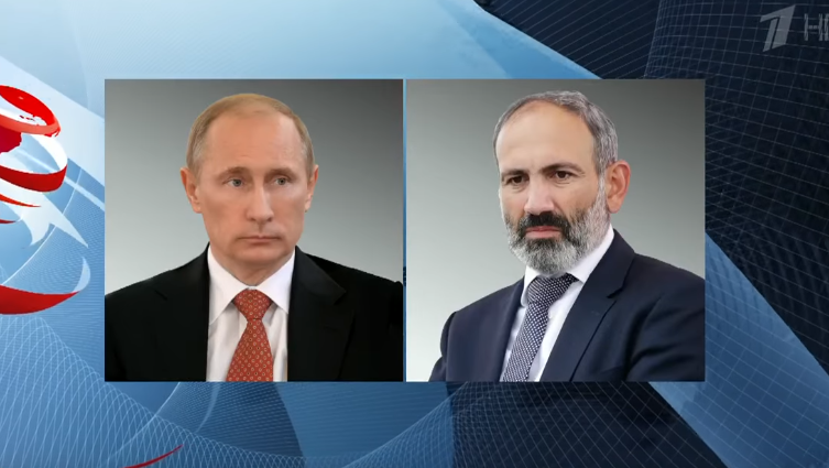 Кремль сообщил подробности телефонного разговора Путин-Пашинян (видео)