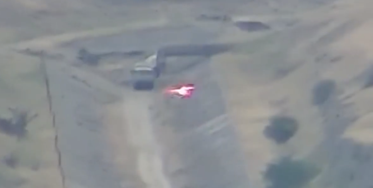 Очередное уничтожение азербайджанской военной техники (видео)